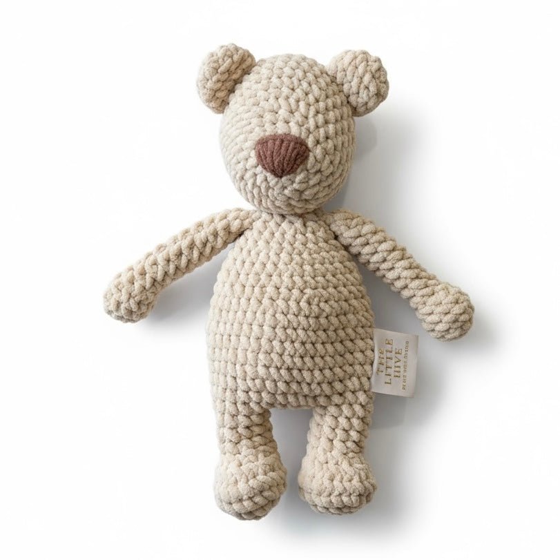 Chunky Hand Knitted Teddy Comforter