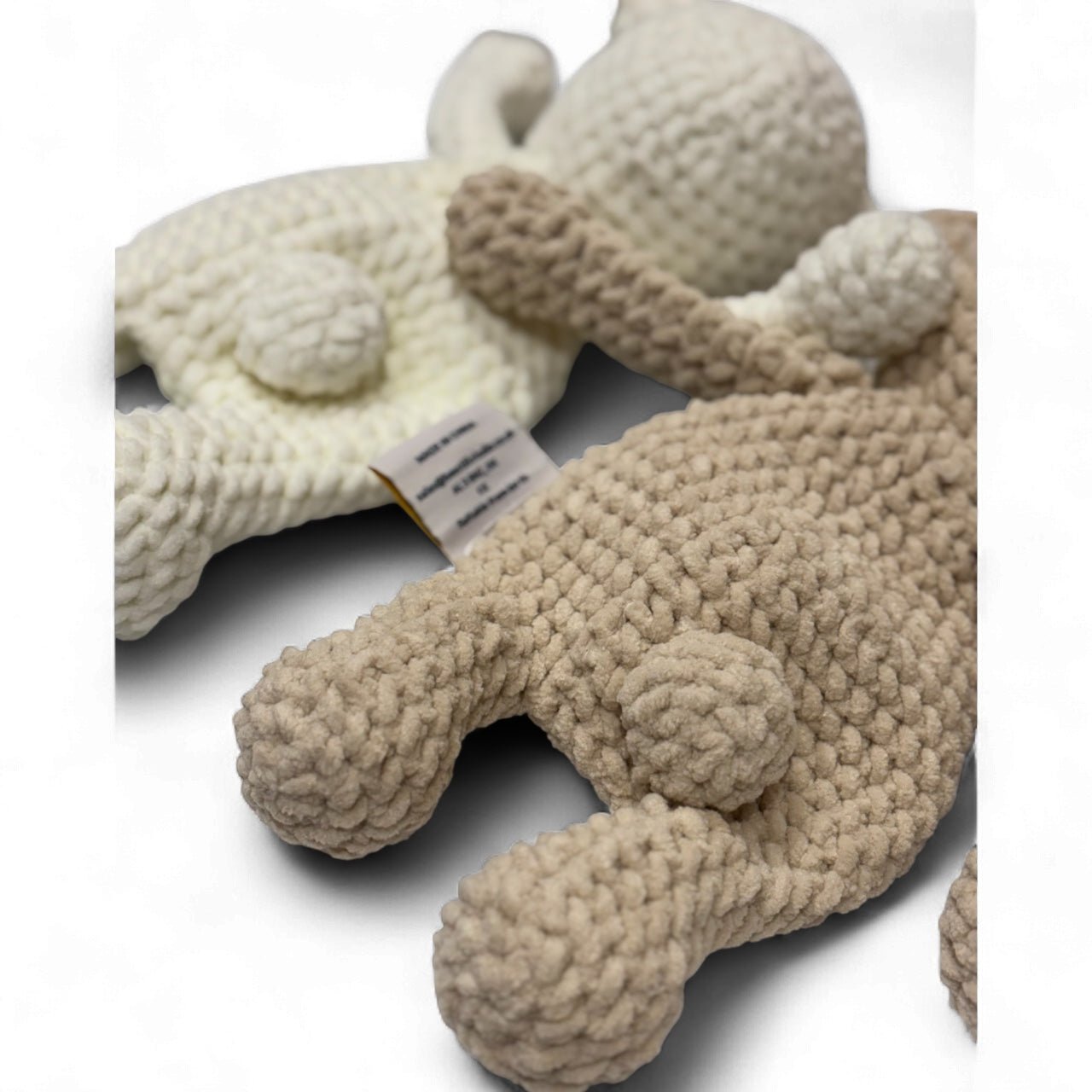 Chunky Hand Knitted Teddy Comforter