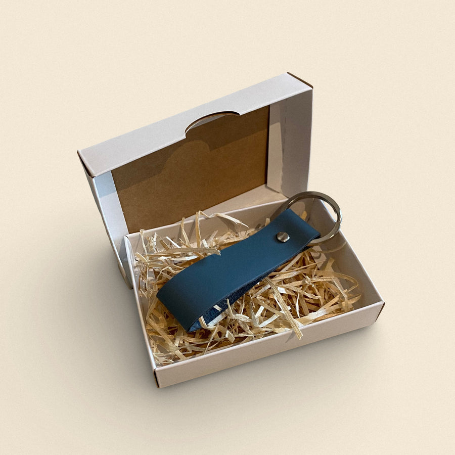 Handcrafted Leather Keychain - Eco-Friendly, Multi-Color Gift by Yoru at www.brixbailey.com