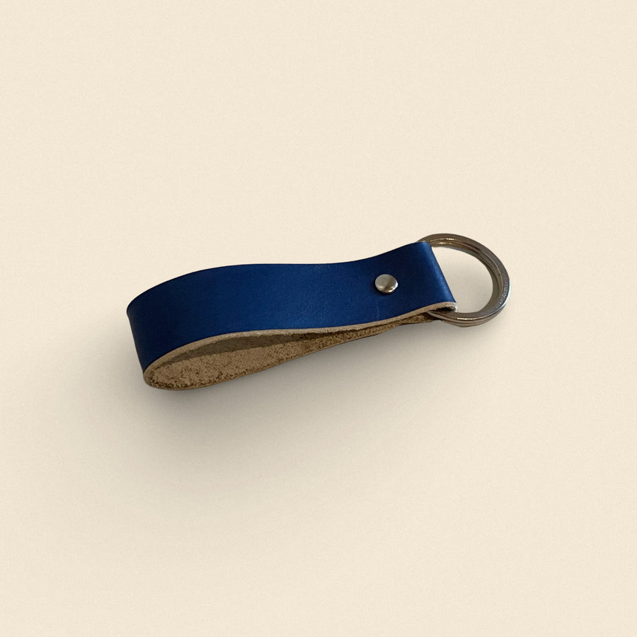 Recycled Leather Keychain – Handmade & Eco-Friendly Gift by Yoru at www.brixbailey.com