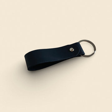 Handcrafted Recycled Leather Keychain – Unique & Eco-Friendly Gift by Yoru at www.brixbailey.com