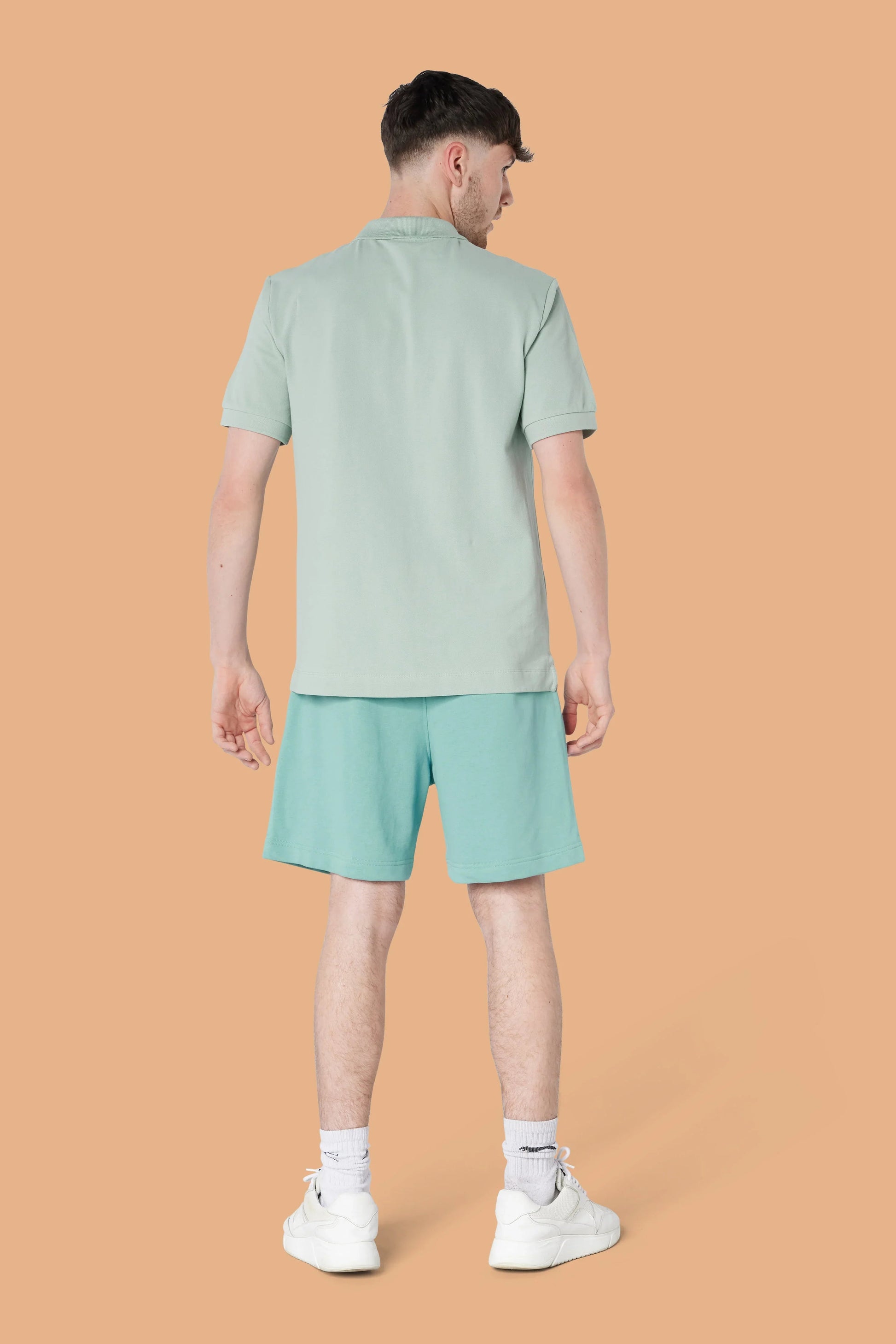 Embroidered P Shorts in Green