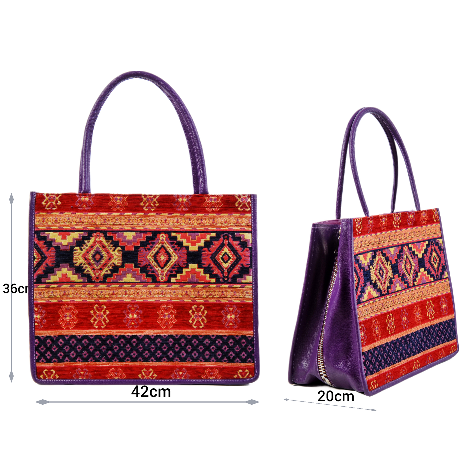 Luxury Silk-Leather Tote Bag – Spacious & Handcrafted by Jkel at www.brixbailey.com
