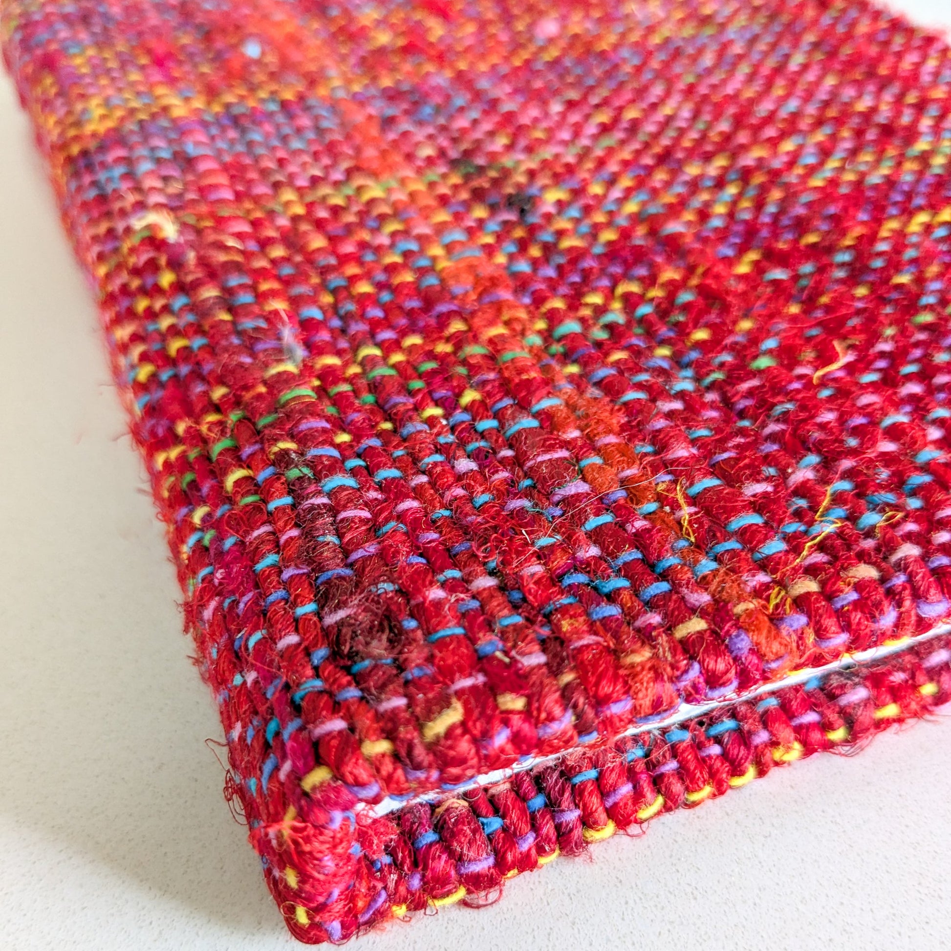 Handwoven Textured Hardcover Notebook – 5x7in Eco-Friendly Journal Fair Trade