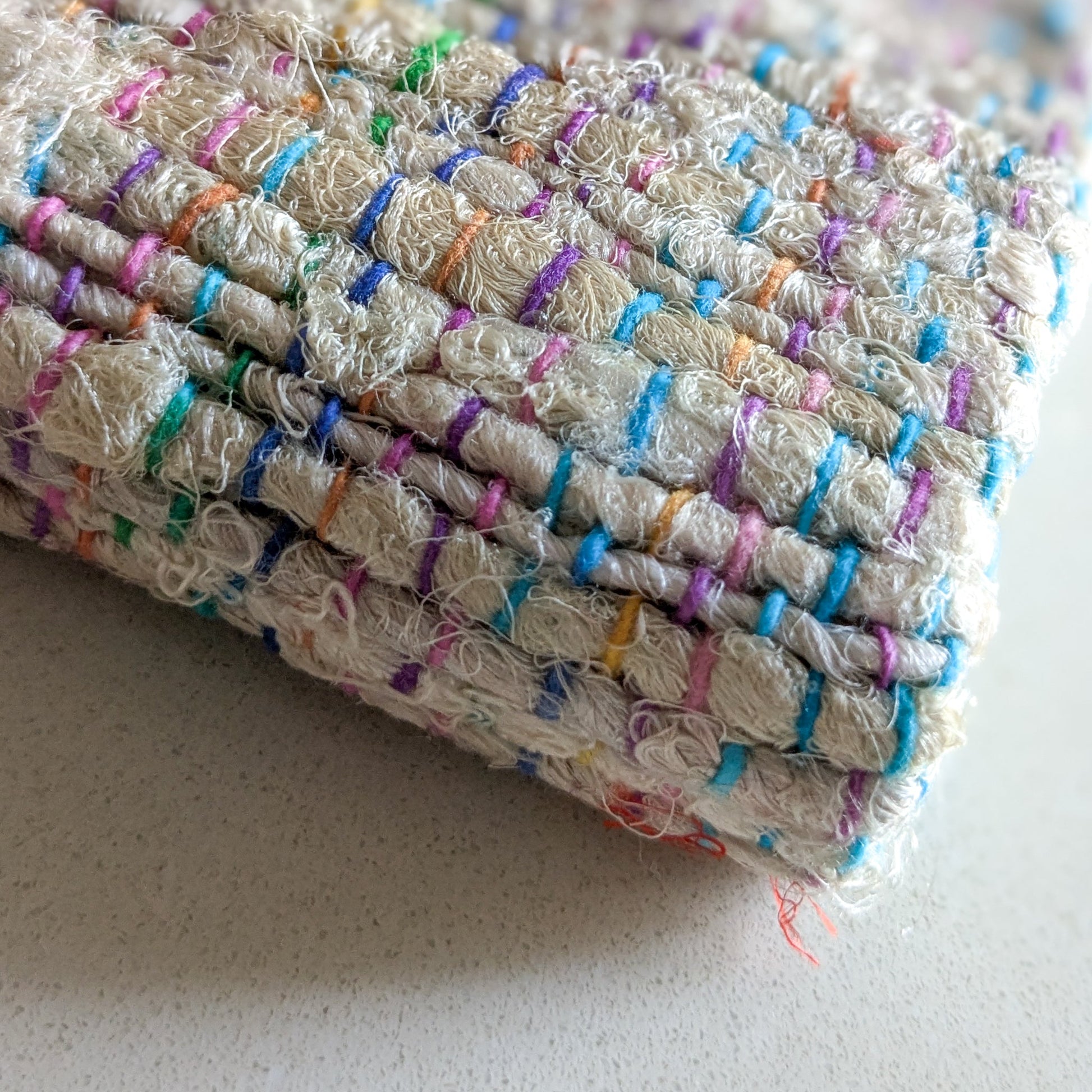 Handwoven Textured Hardcover Notebook – 5x7in Eco-Friendly Journal Fair Trade