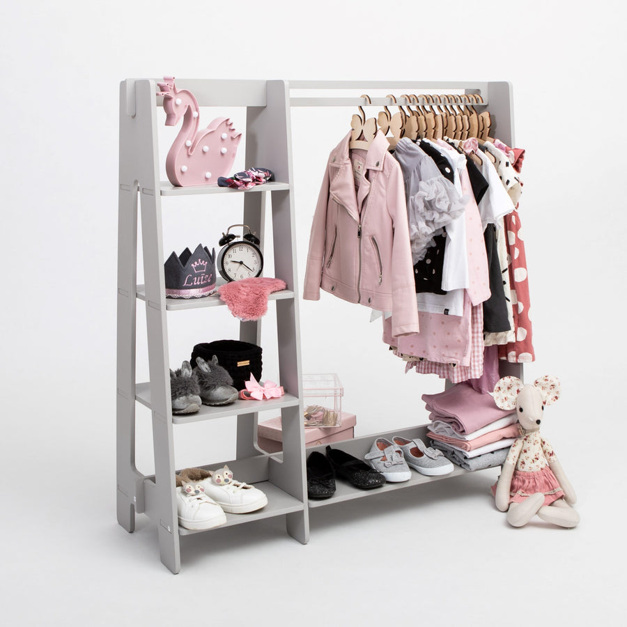 Montessori Wooden Toddler Clothing Rack – Customizable & Durable by Montessori House Bed at www.brixbailey.com