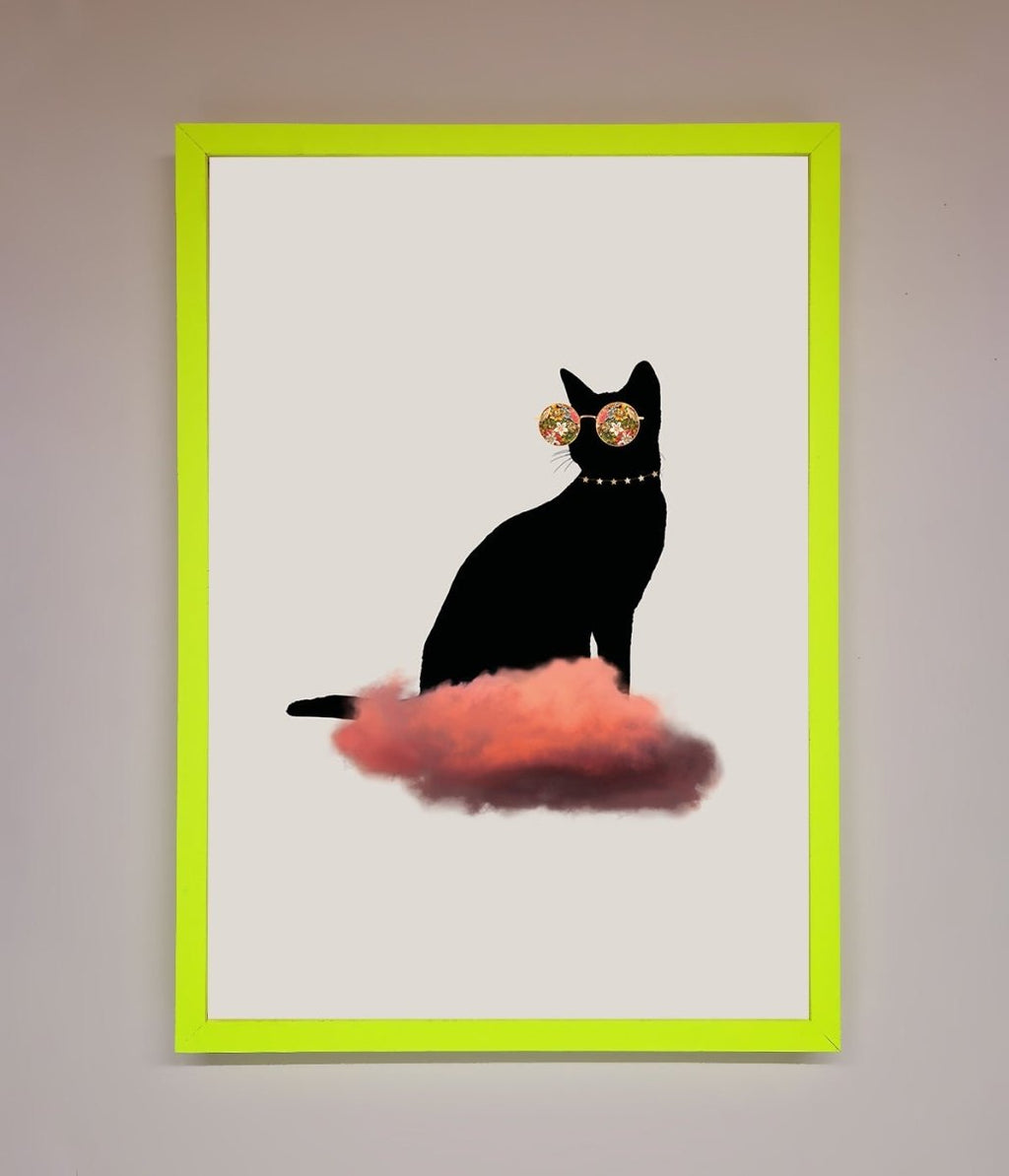 Cloud Cat Framed Poster