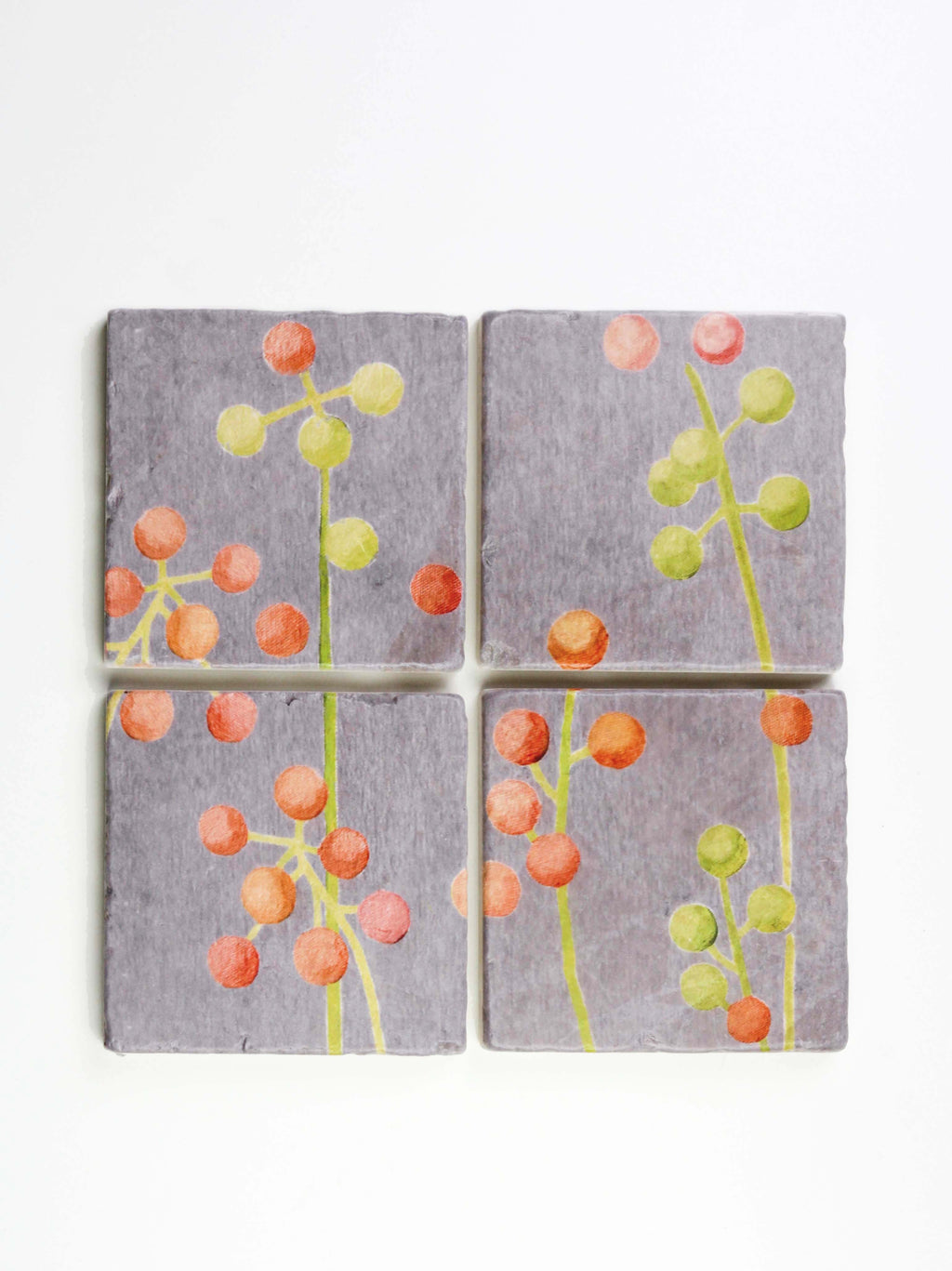 Marble Coaster Set in Grey