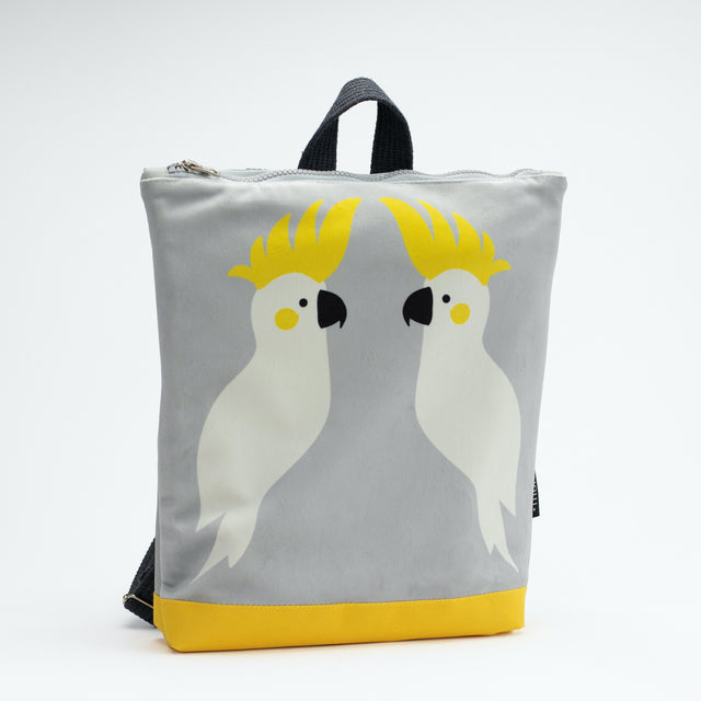 Cockatoo Kids Backpack – Whimsical & Durable Design by Muni at brixbailey.com