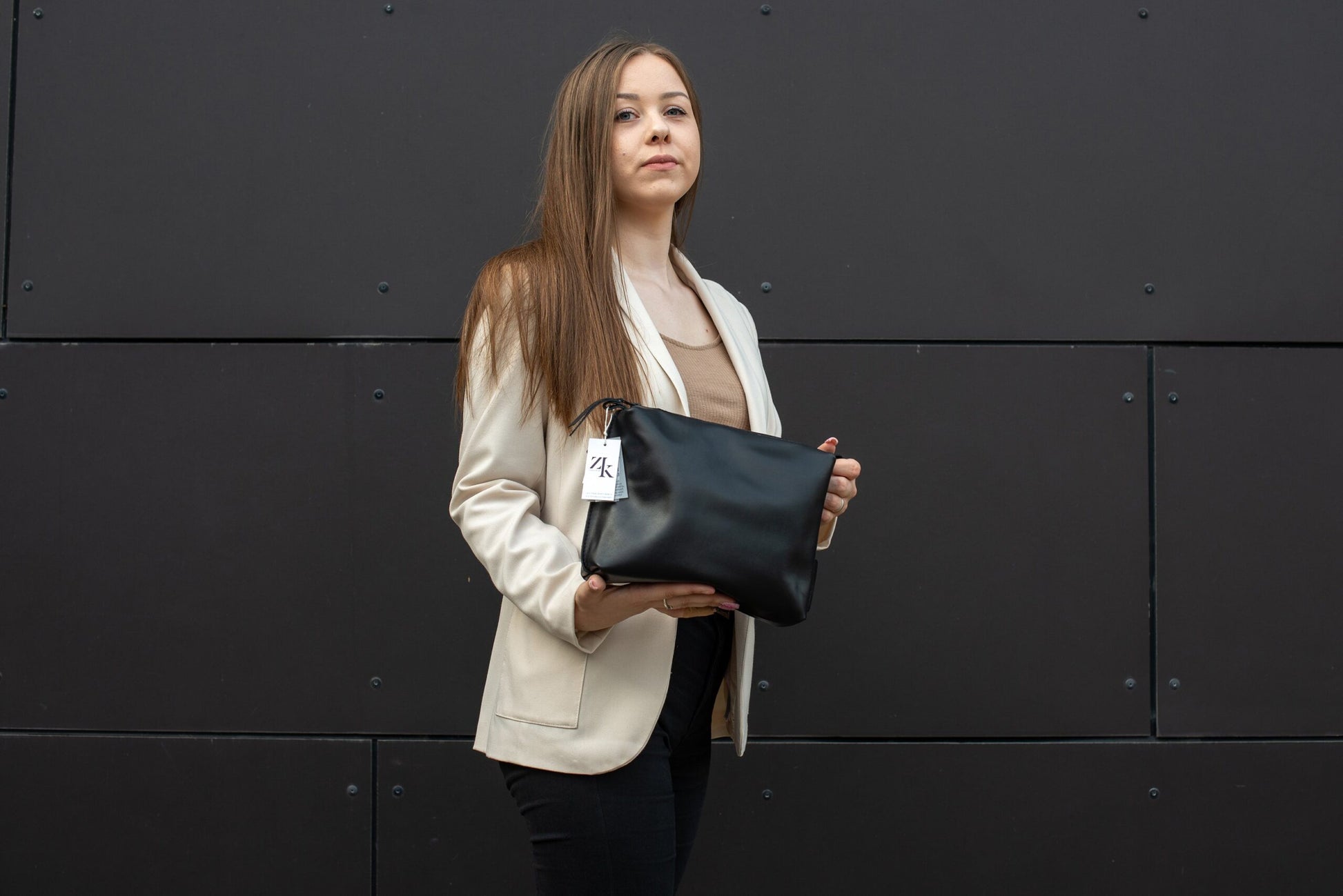 Zelma Kraft Handcrafted Leather Cosmetic Bag – Elegant & Practical by Zelma Kraft at brixbailey.com