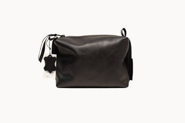 Zelma Kraft Leather Cosmetic Bag – Elegant & Durable Handcrafted Style by Zelma Kraft at brixbailey.com