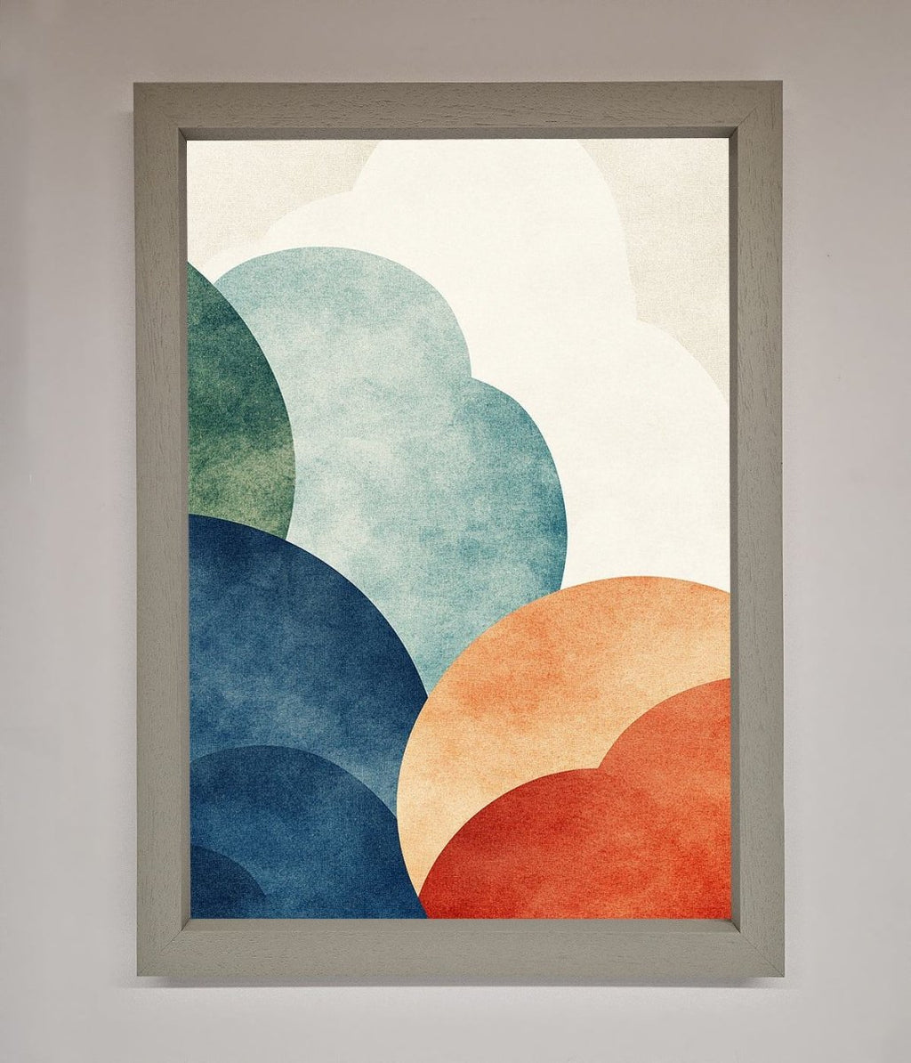 Colour Clouds Framed Wall Art