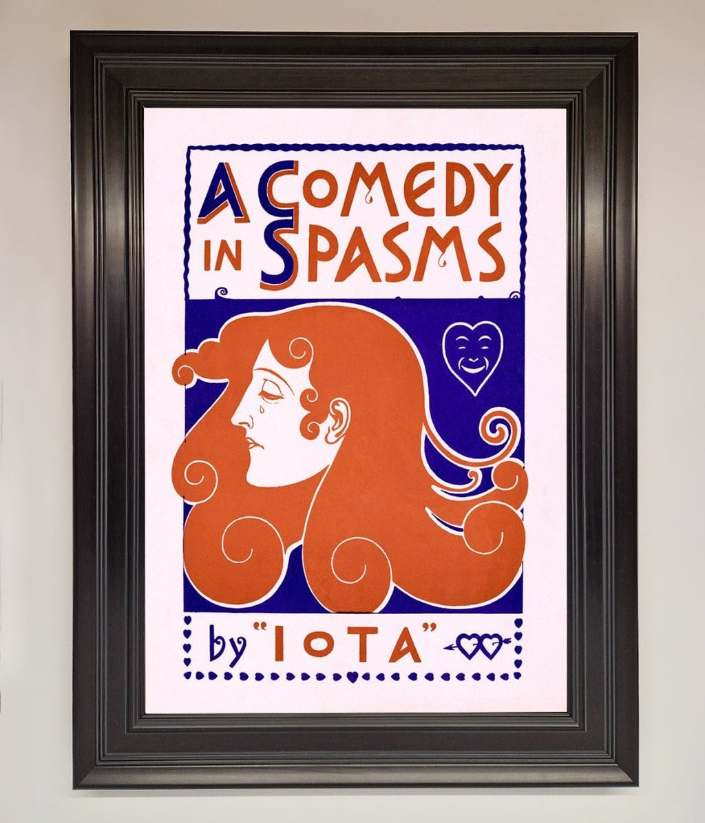 Comedy Poster Vintage Framed Poster
