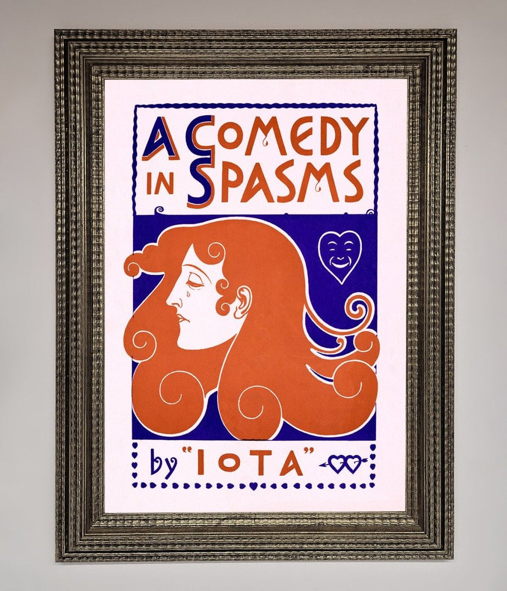Comedy Poster Vintage Framed Poster