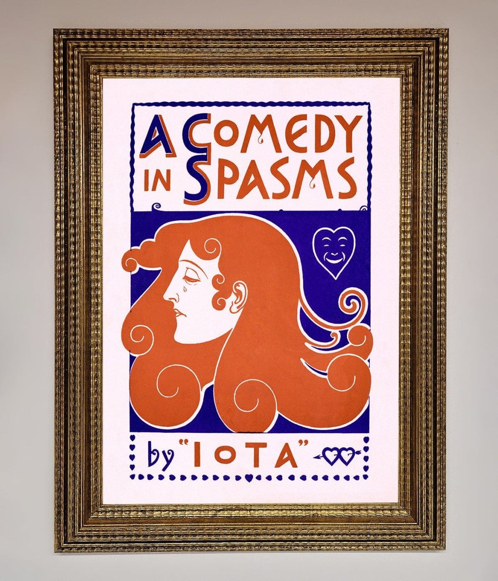 Comedy Poster Vintage Framed Poster