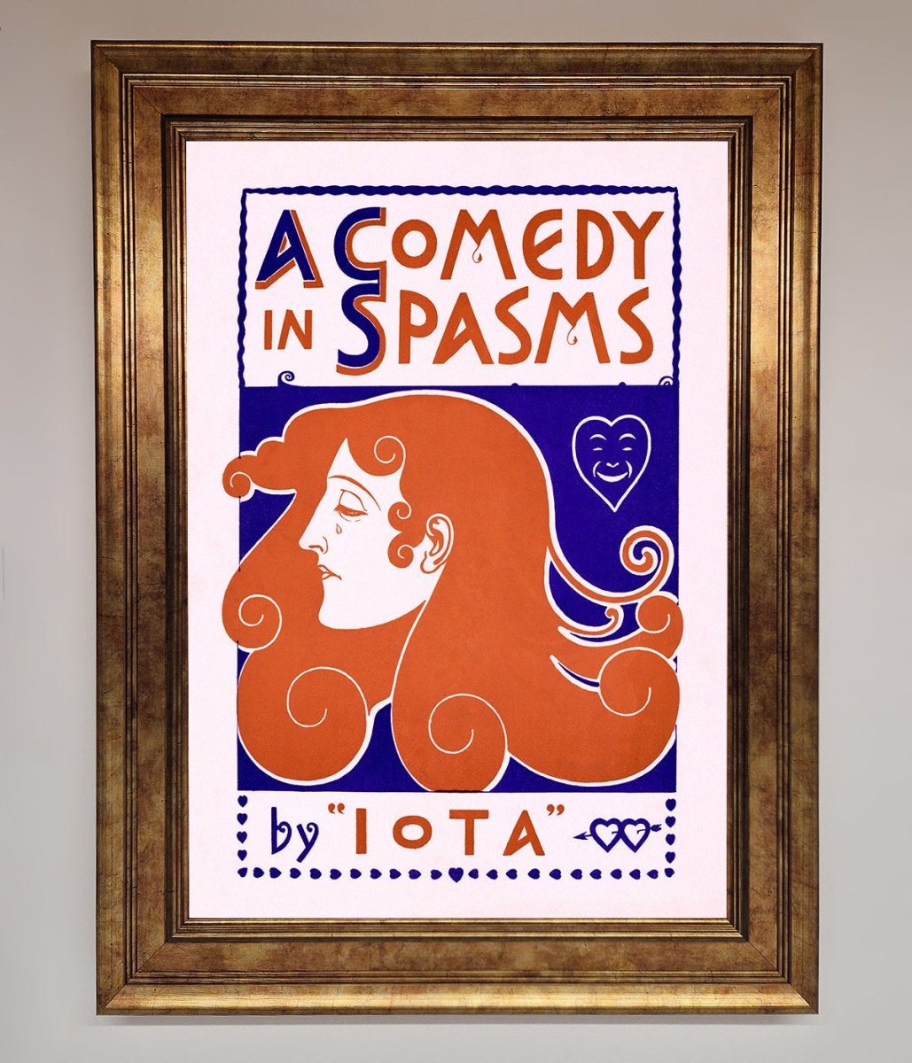 Comedy Poster Vintage Framed Poster