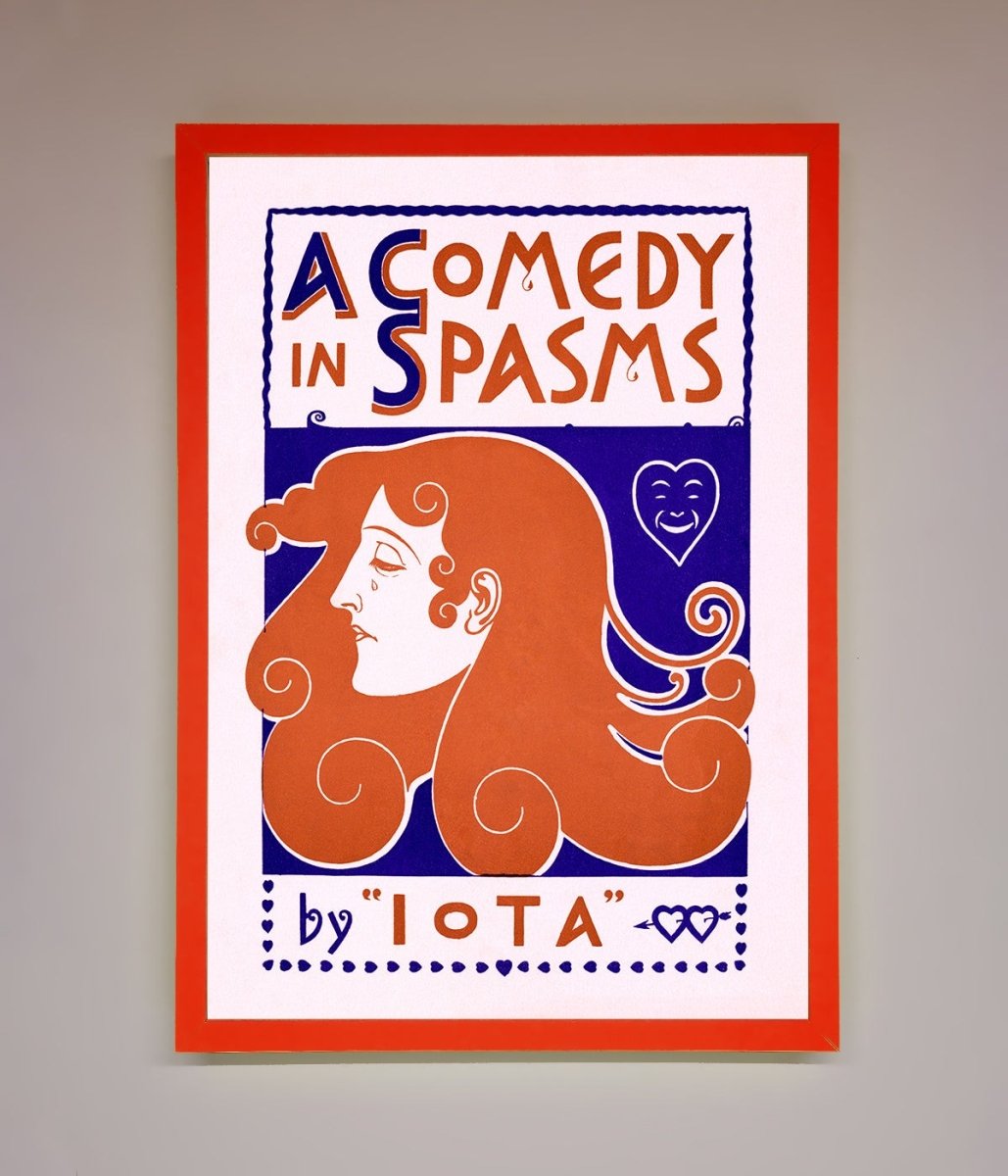Comedy Poster Vintage Framed Poster