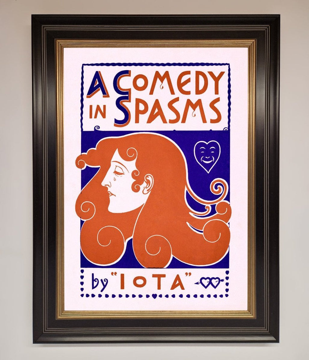 Comedy Poster Vintage Framed Poster