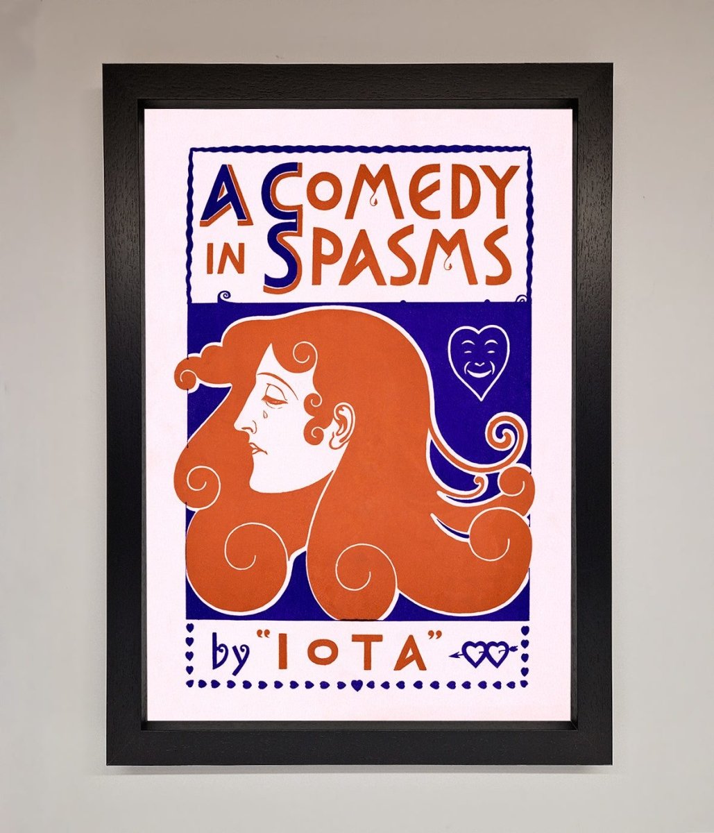 Comedy Poster Vintage Framed Poster