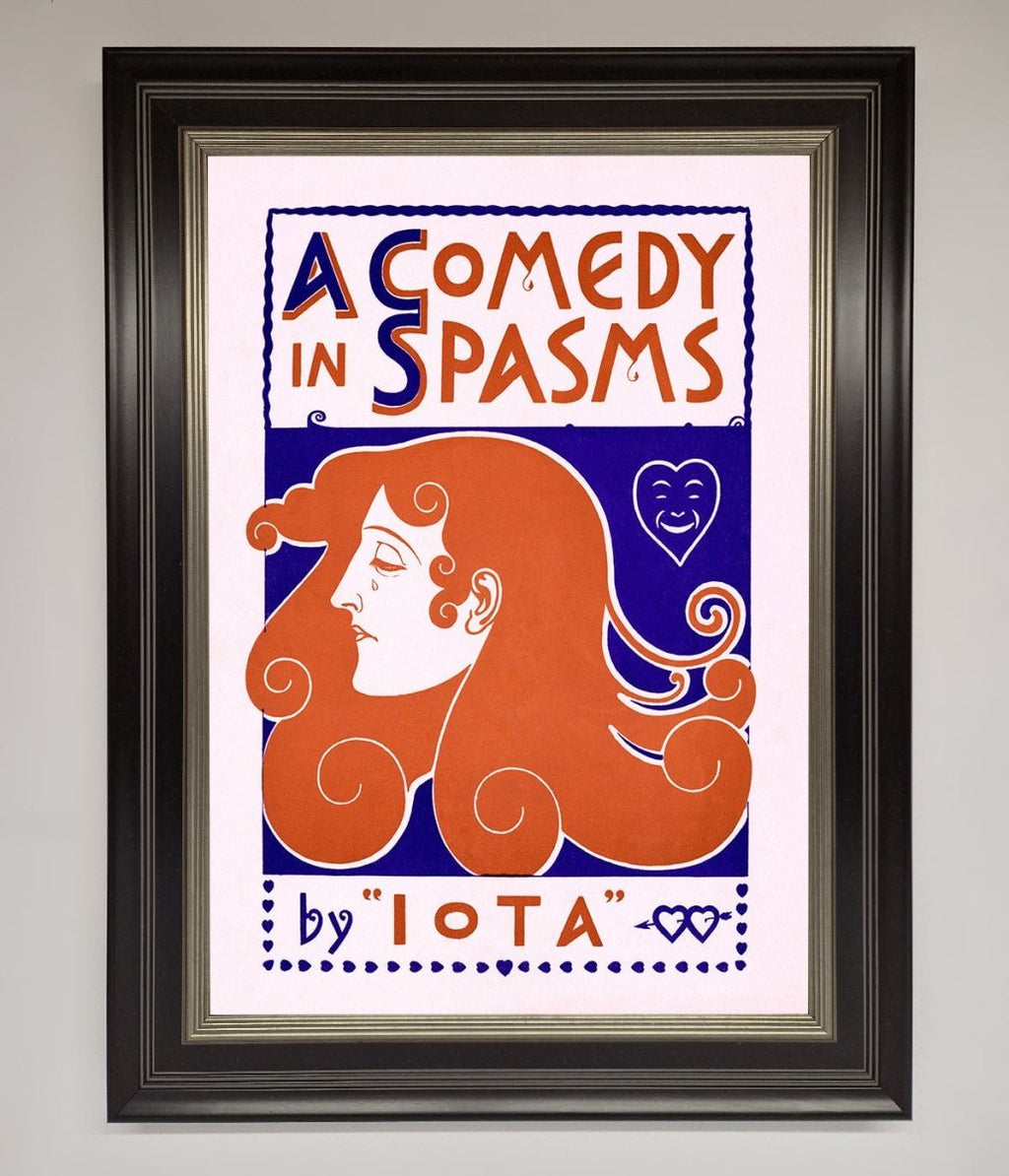 Comedy Poster Vintage Framed Poster