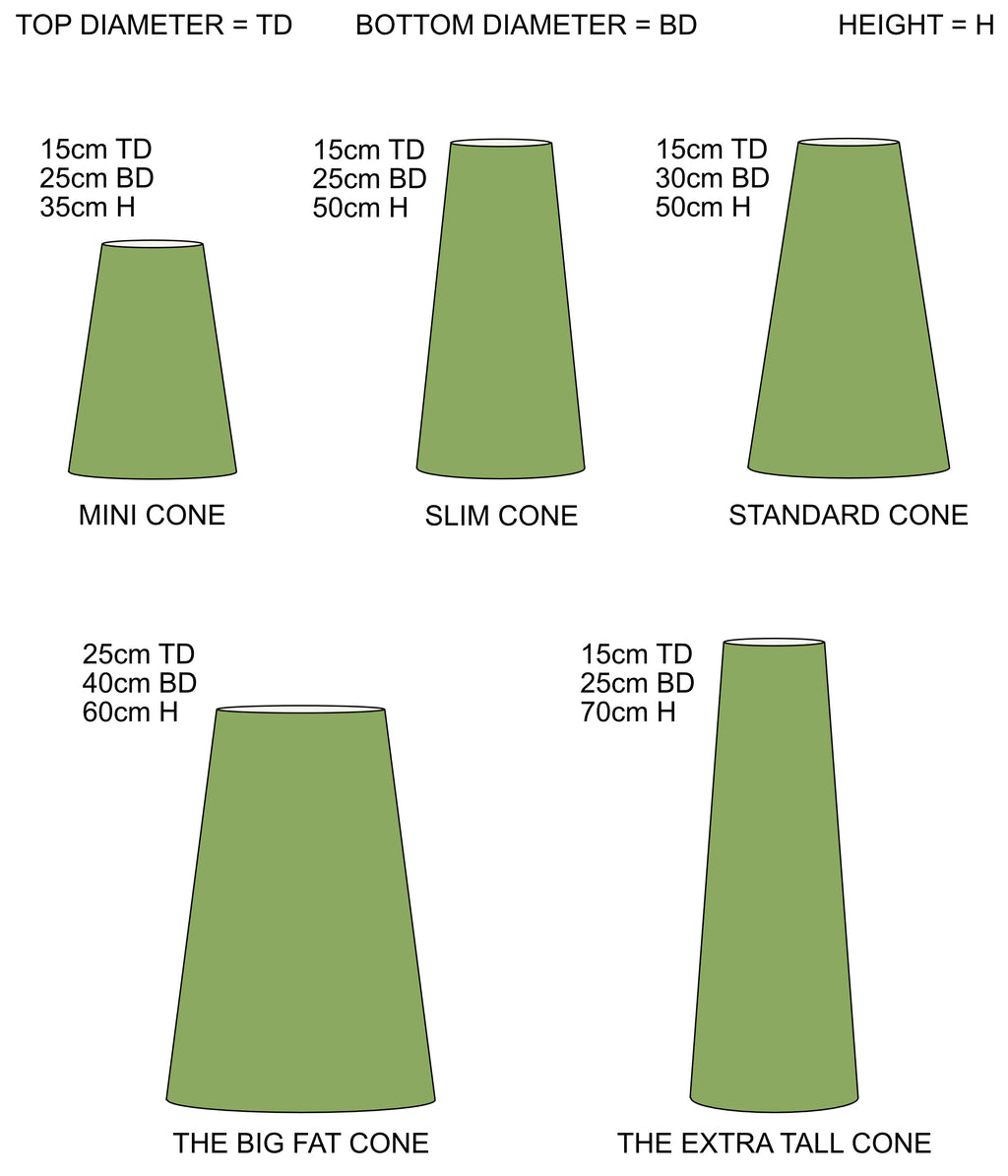 Floral pastel Velvet cone lampshade, extra tall lampshade