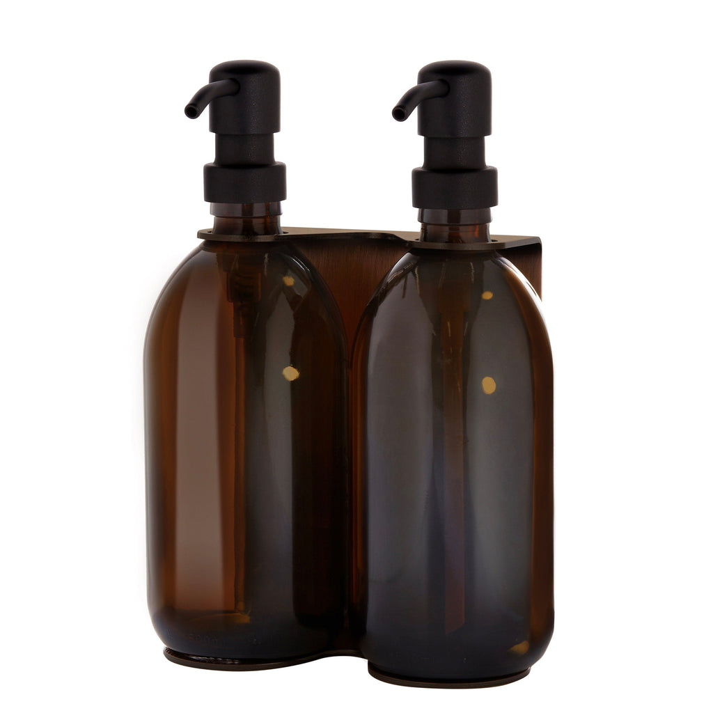Copper Double Wall Mounted Soap Dispenser