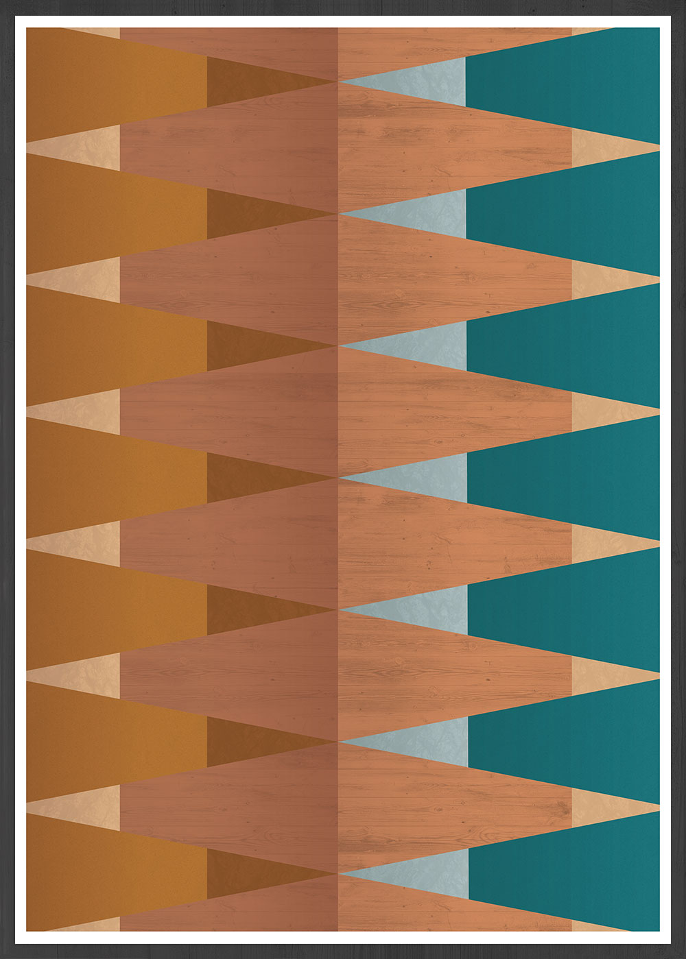 Copper Tops Geometric Wall Art