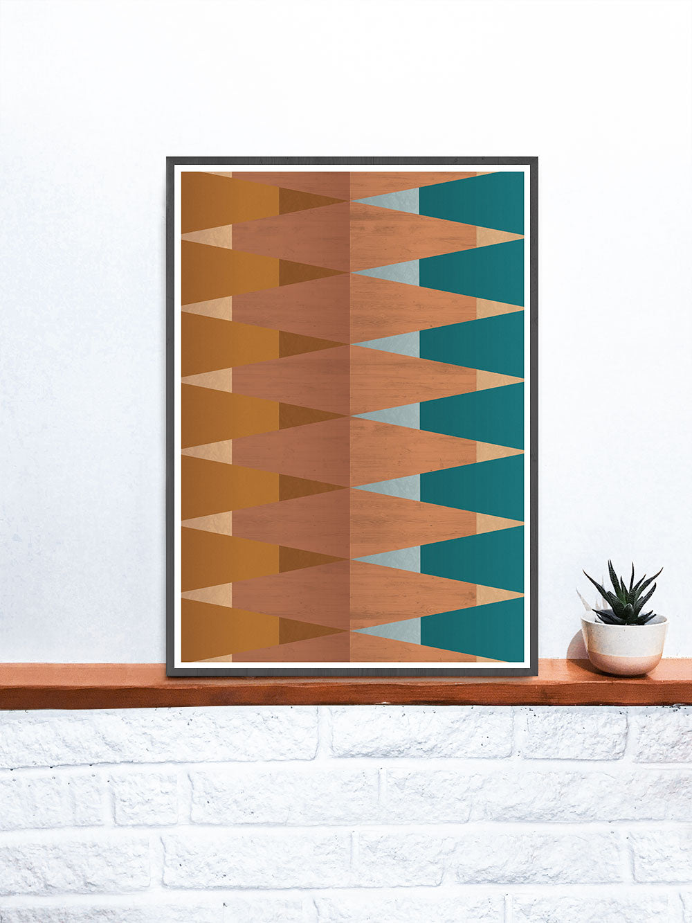 Copper Tops Geometric Wall Art