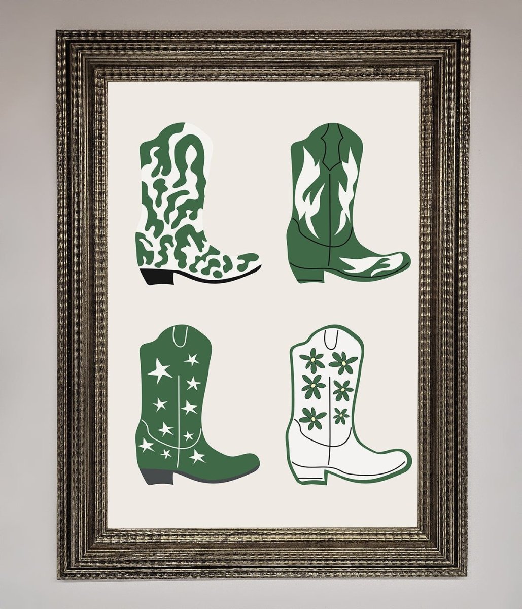 Cowboy Boots Framed Print
