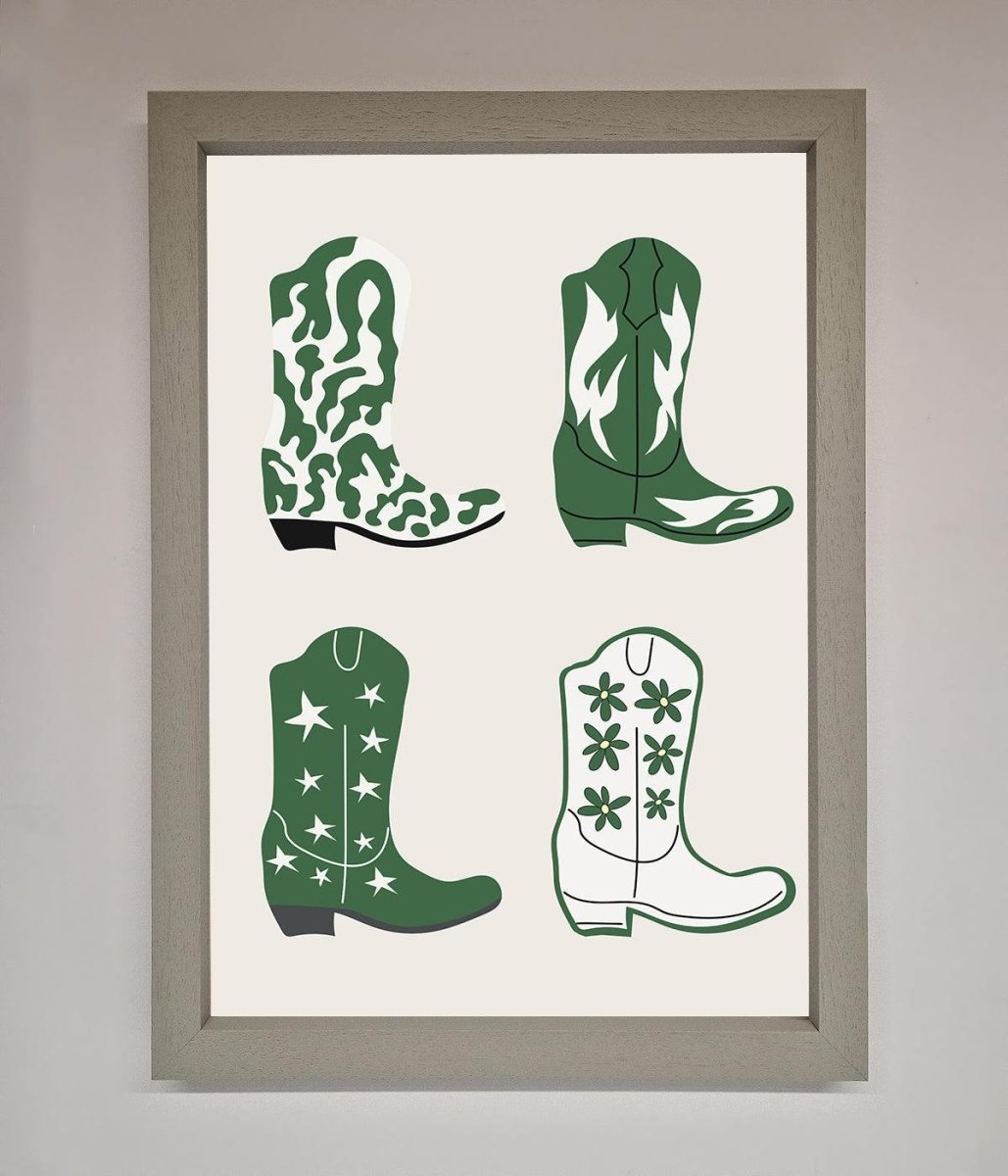 Cowboy Boots Framed Print