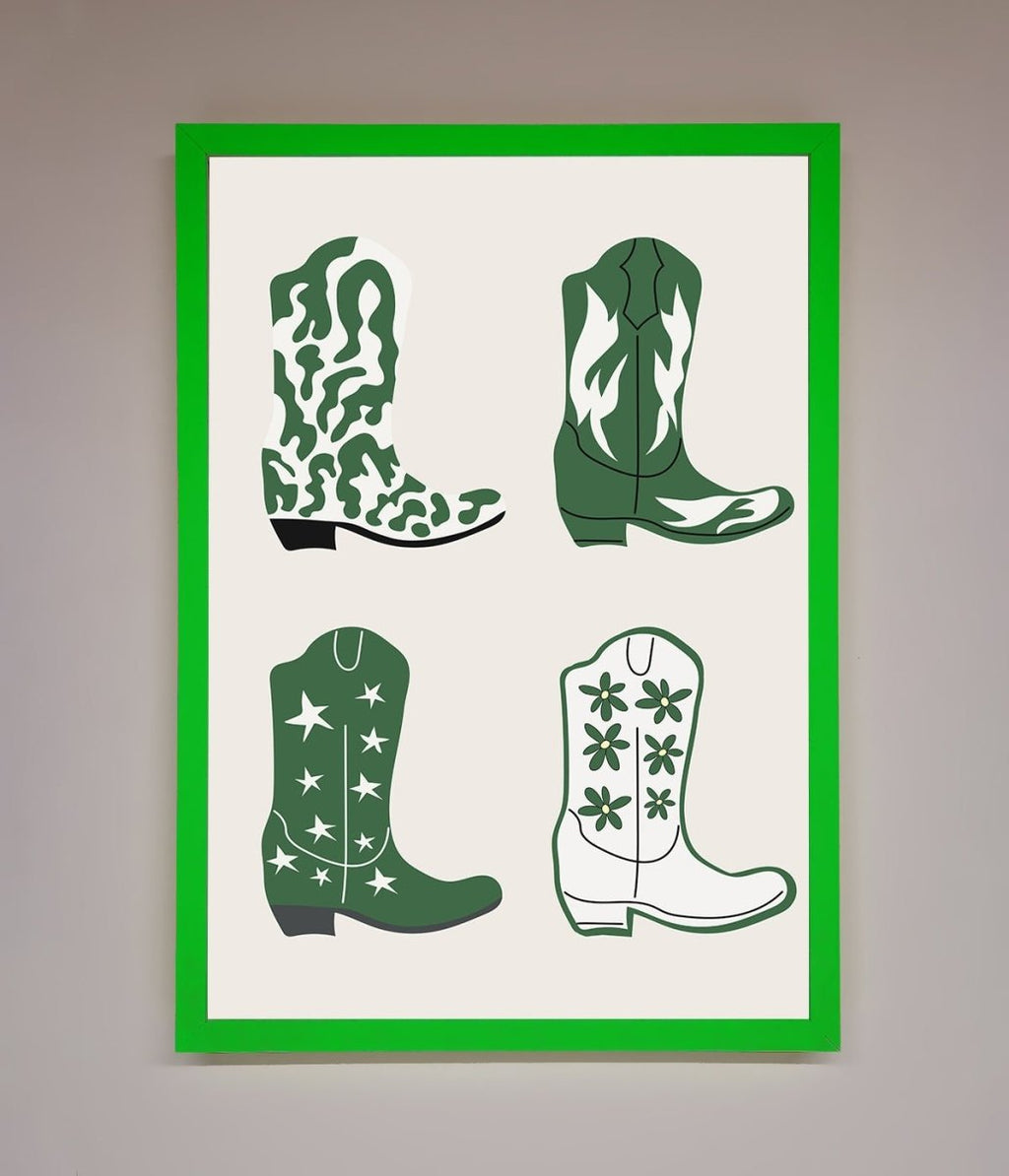 Cowboy Boots Framed Print