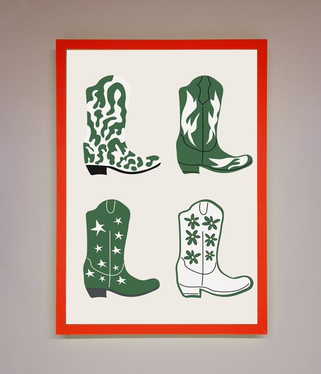 Cowboy Boots Framed Print