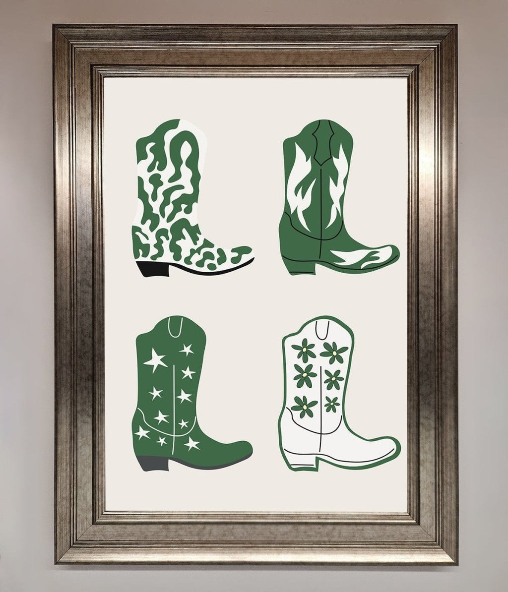 Cowboy Boots Framed Print