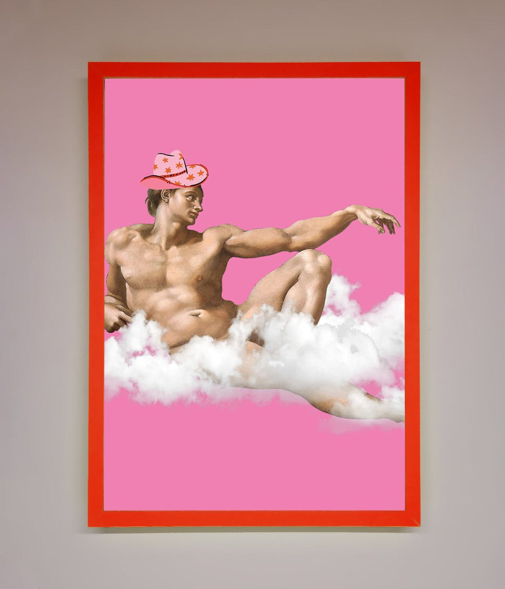 Cowboy On A Cloud Framed Poster