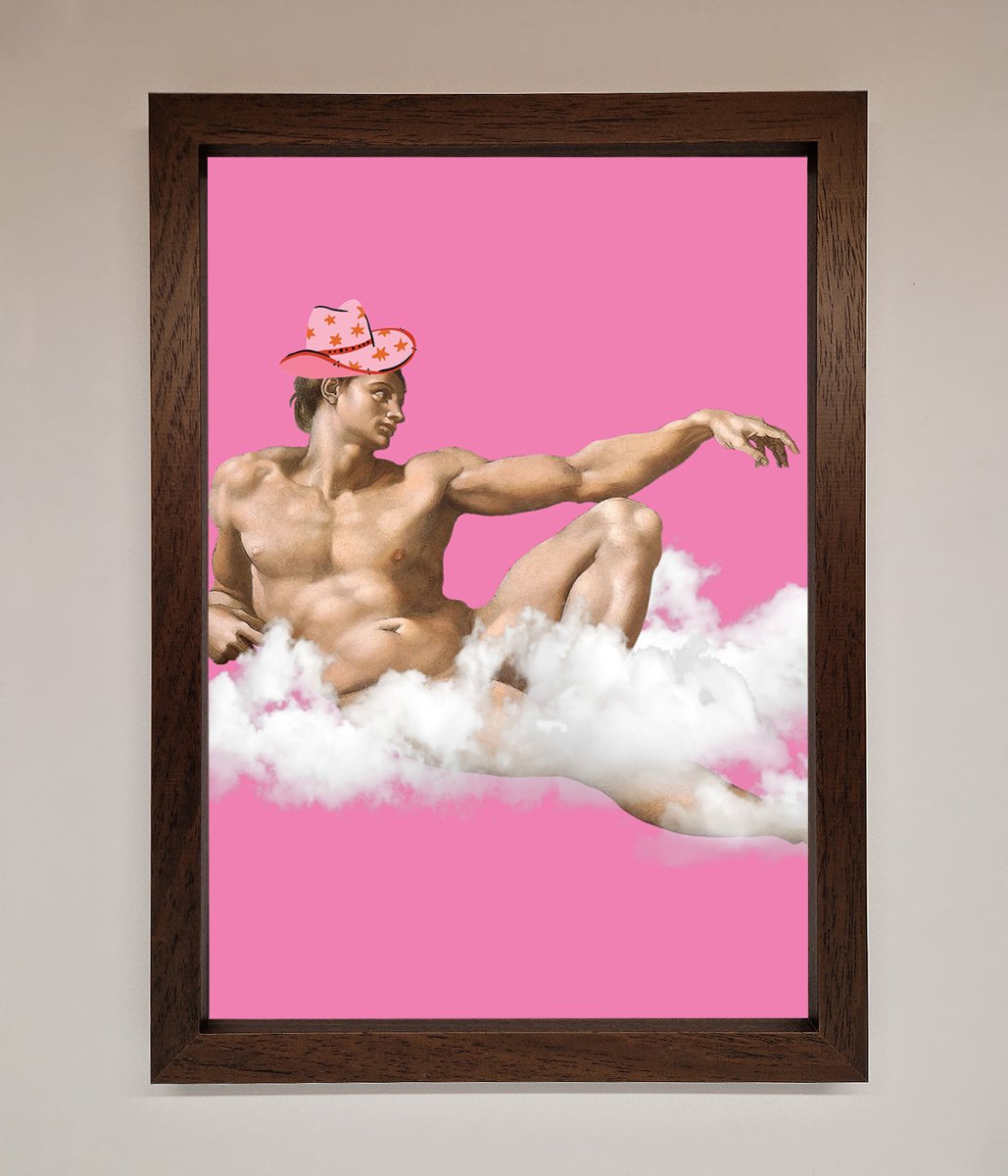 Cowboy On A Cloud Framed Poster