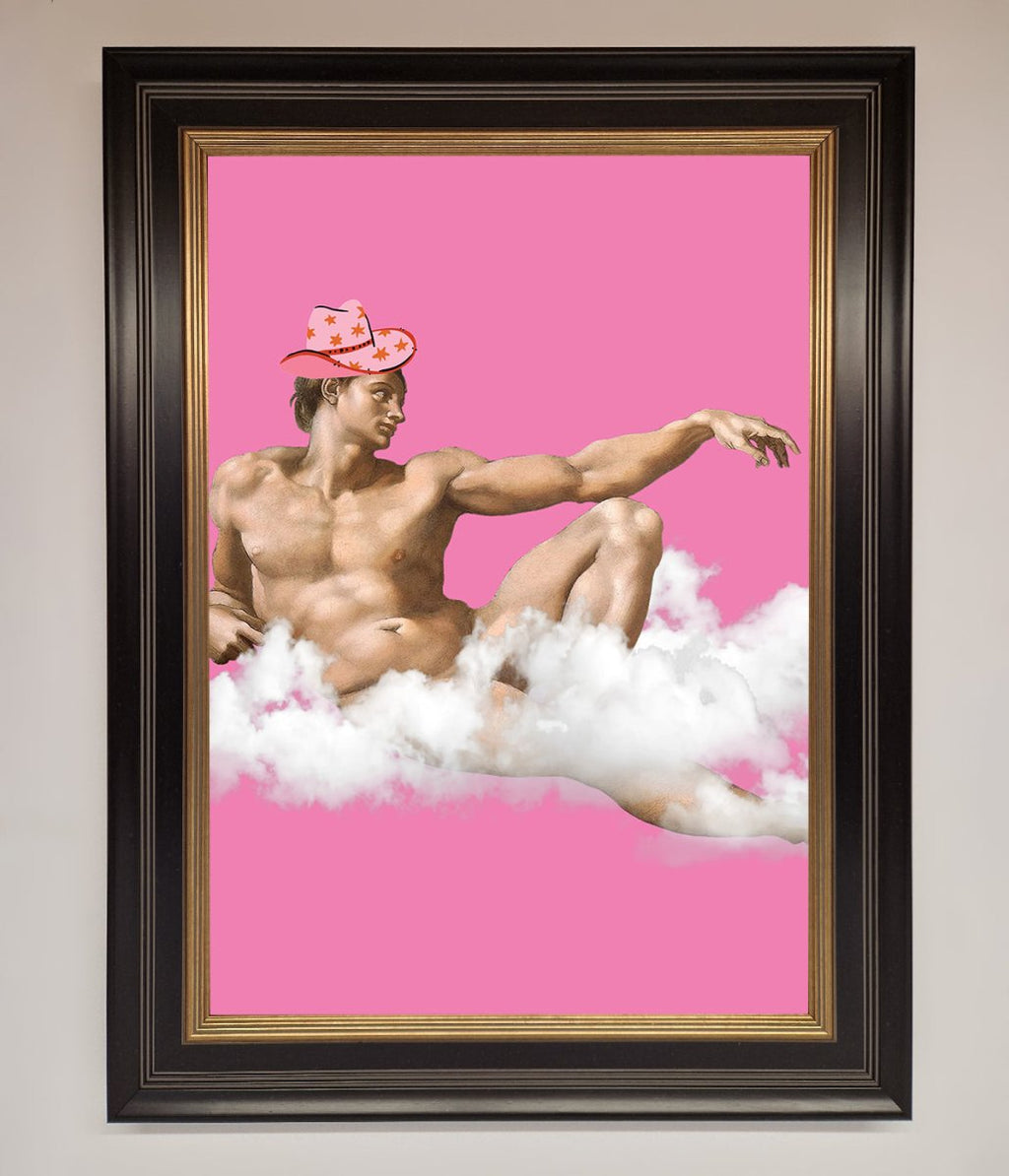 Cowboy On A Cloud Framed Poster