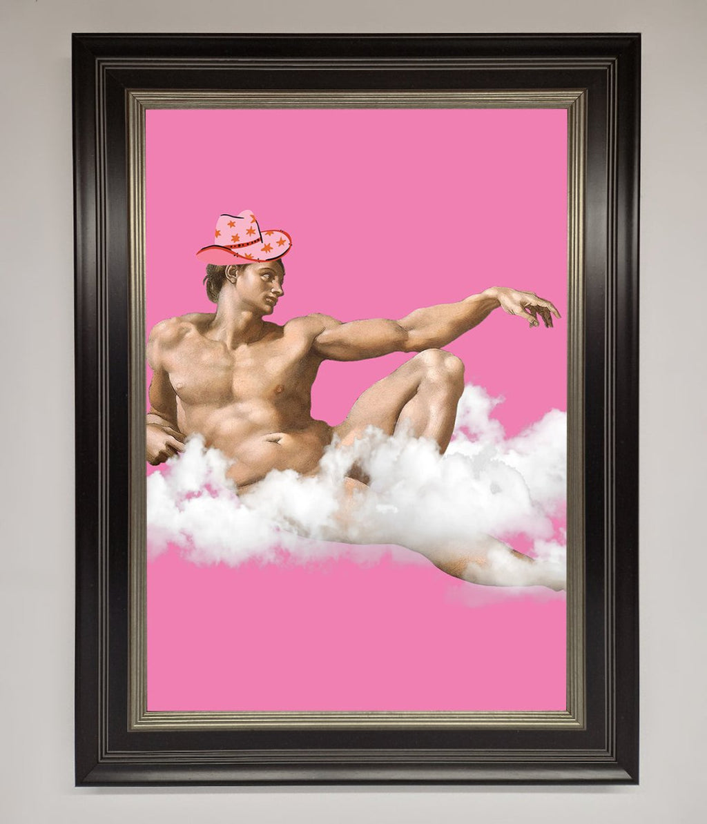 Cowboy On A Cloud Framed Poster