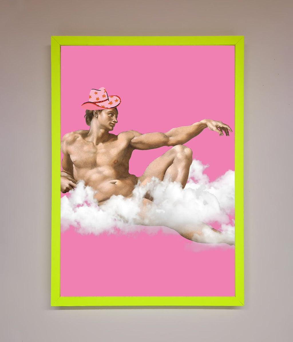 Cowboy On A Cloud Framed Poster