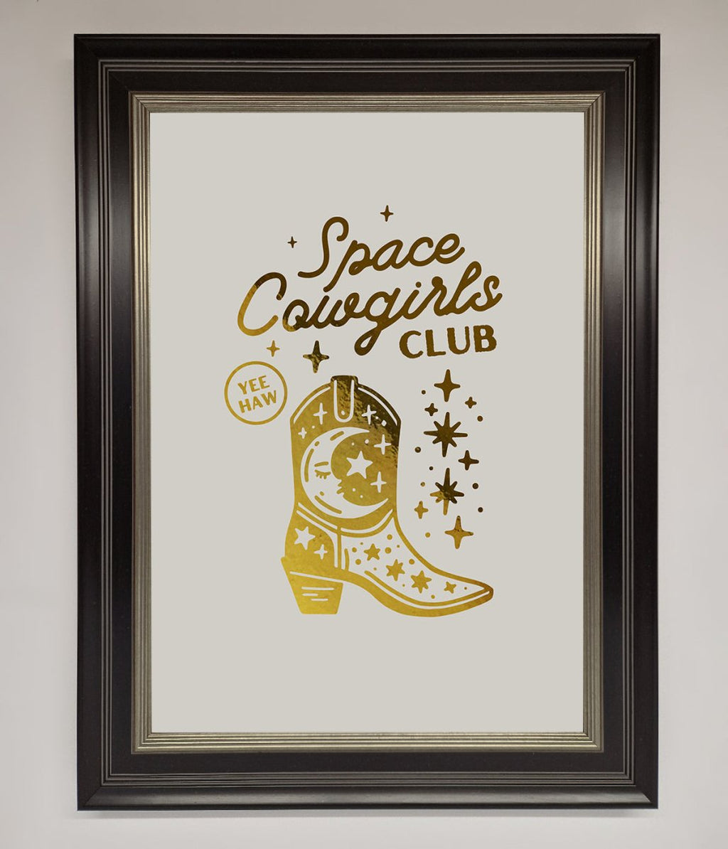 Cowgirl Boot Foil Print