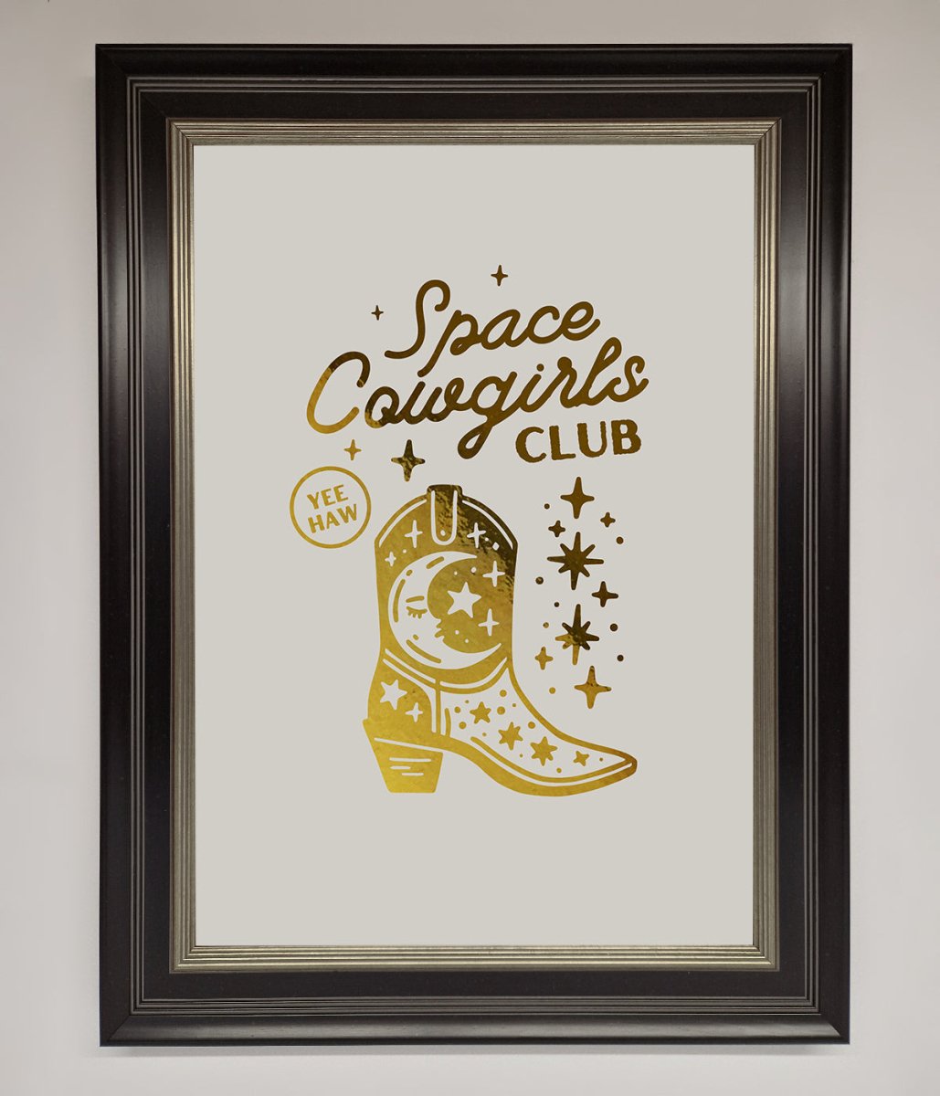 Cowgirl Boot Foil Print