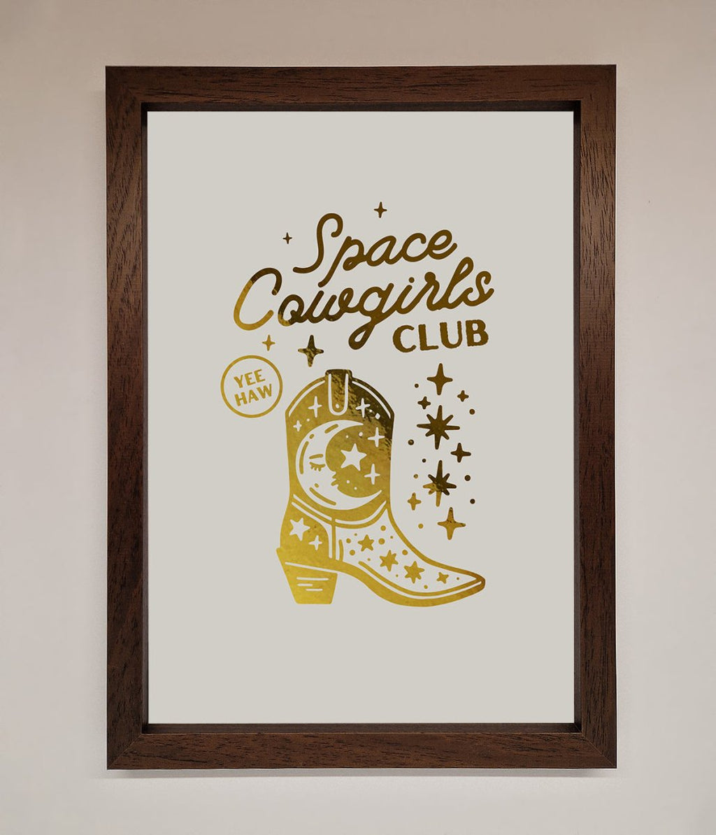Cowgirl Boot Foil Print
