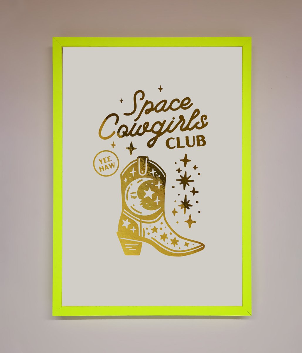 Cowgirl Boot Foil Print