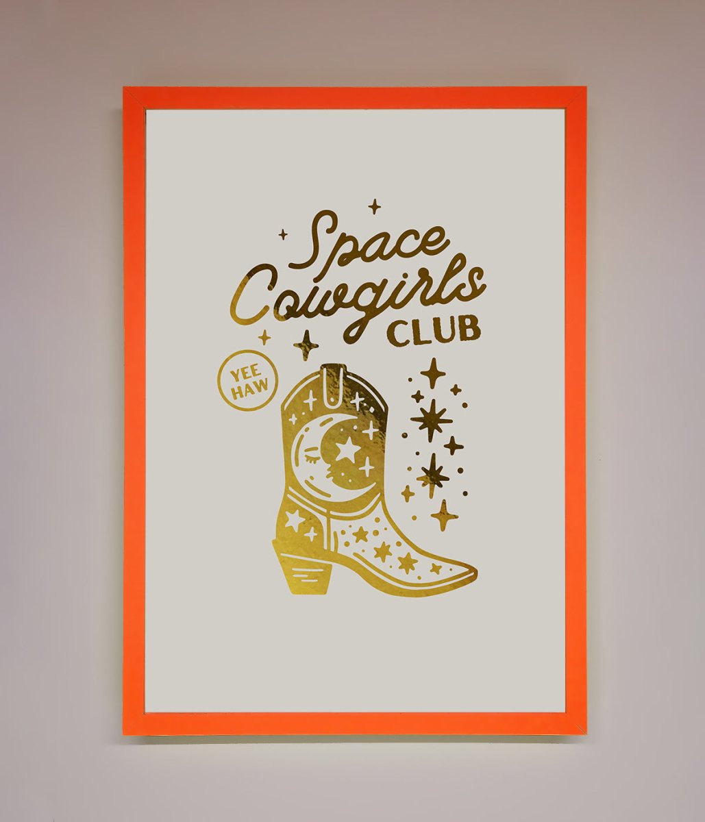 Cowgirl Boot Foil Print