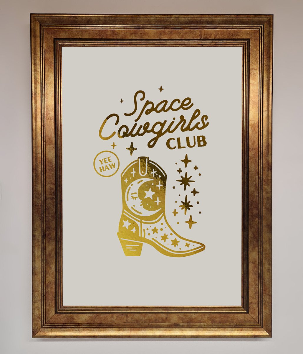 Cowgirl Boot Foil Print