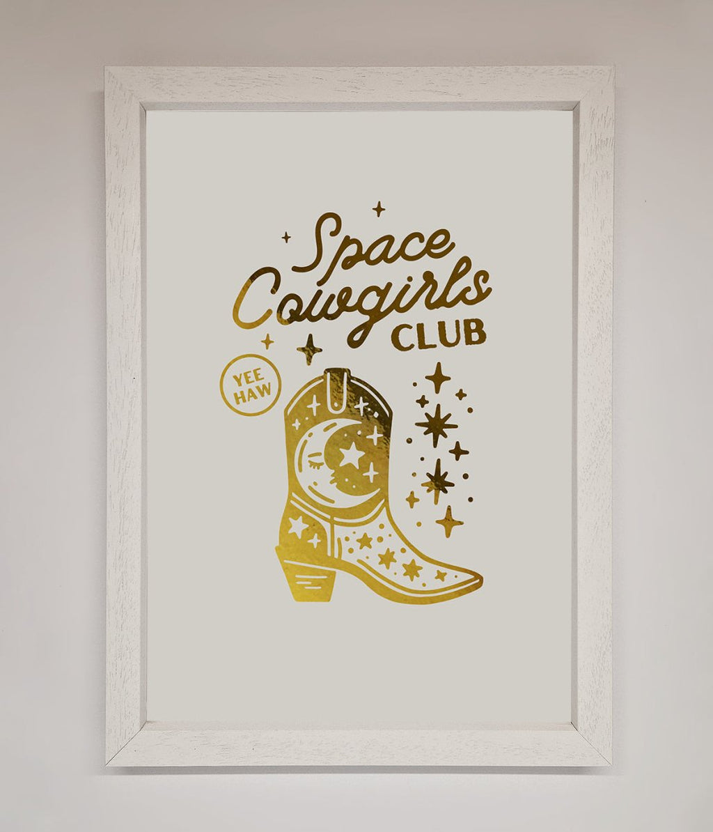 Cowgirl Boot Foil Print