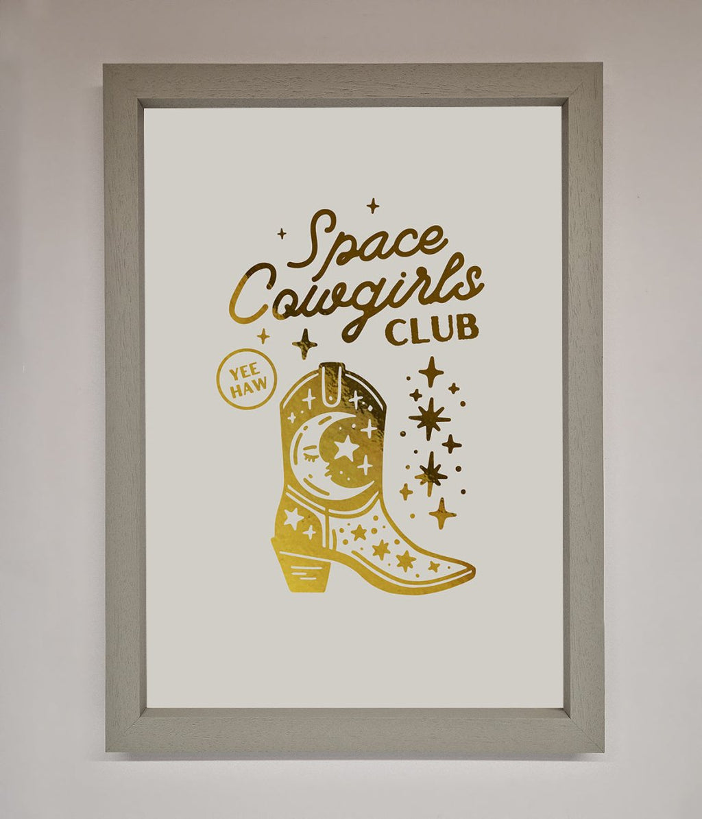 Cowgirl Boot Foil Print