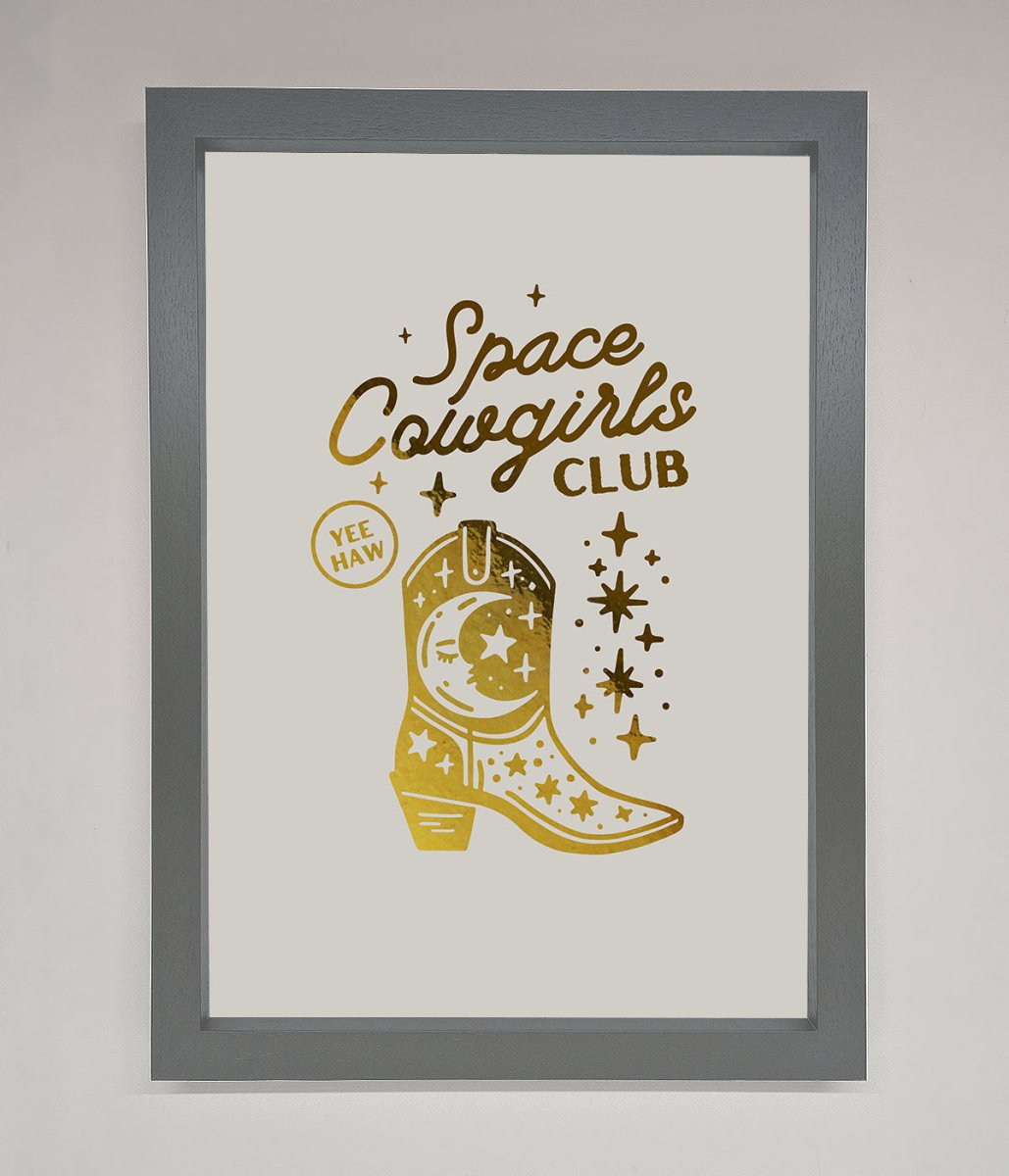 Cowgirl Boot Foil Print