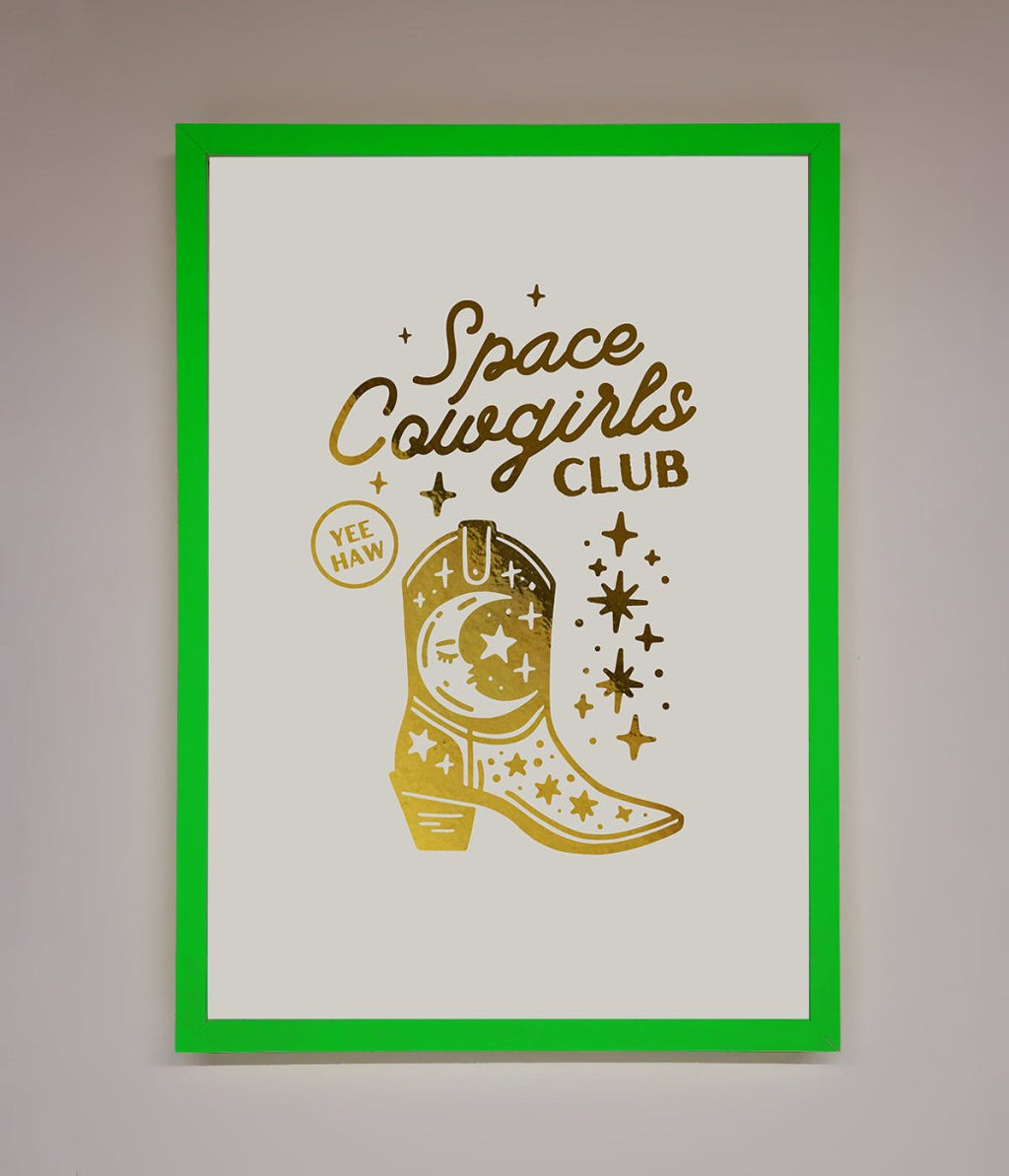 Cowgirl Boot Foil Print