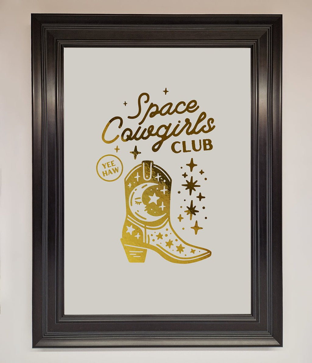 Cowgirl Boot Foil Print