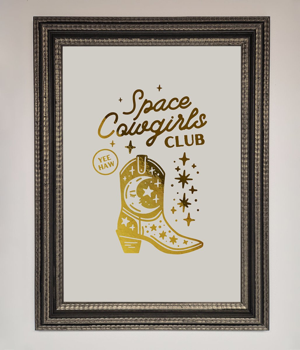 Cowgirl Boot Foil Print